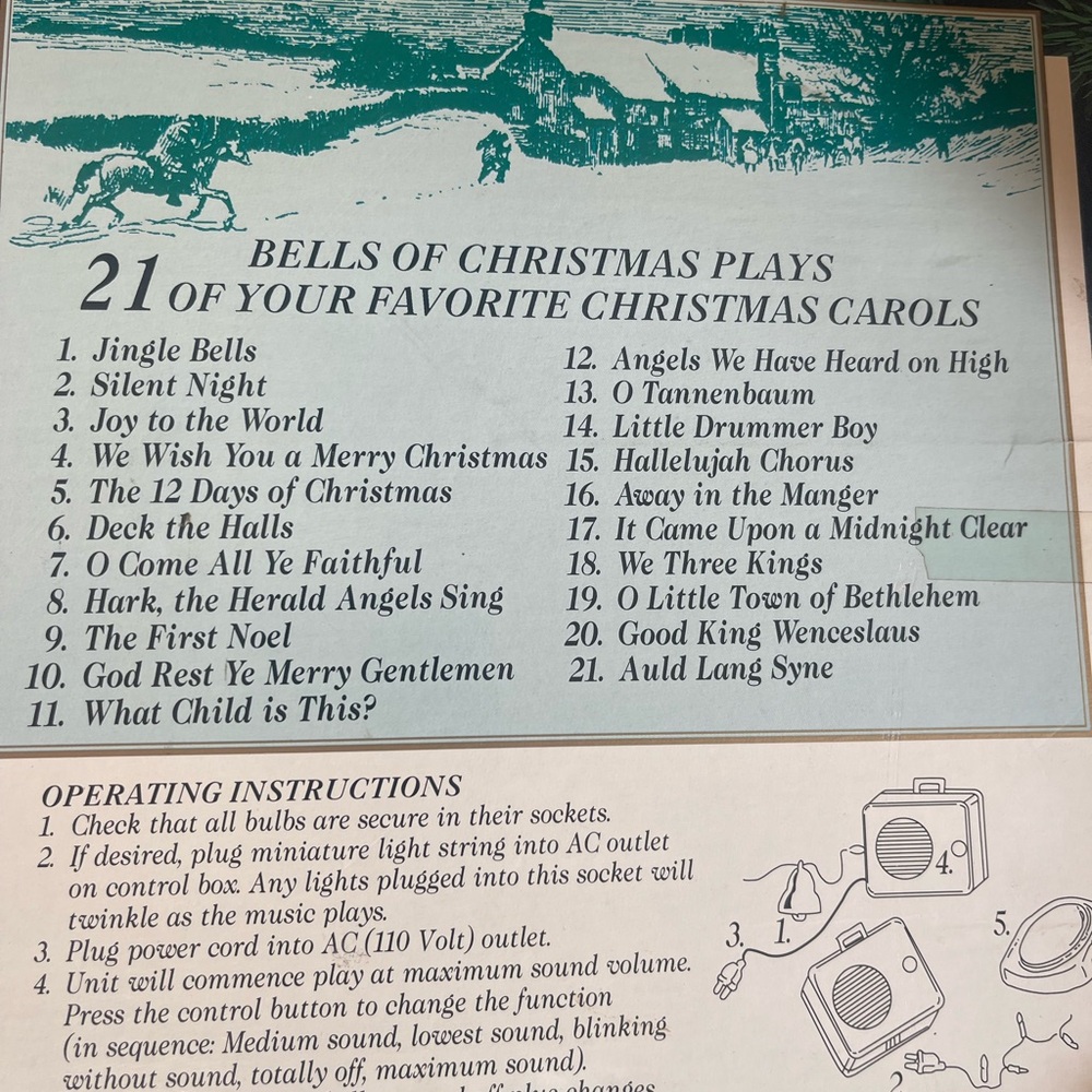 Bells of Christmas Musical Lighted Ornaments - Picture 4 of 4